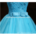 2017 blue dress floor length wedding dress laced diamond decoration new style wedding dress wholesale